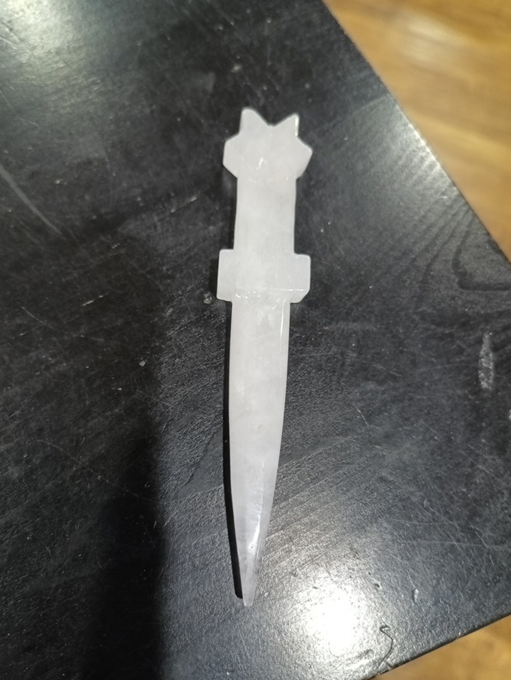 White Crystal Dagger Quartz Crystal